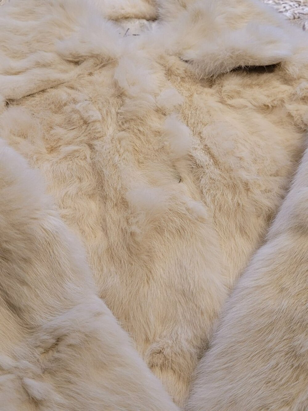 Genuine Rabbit Fur Coat - Picture 7 of 12